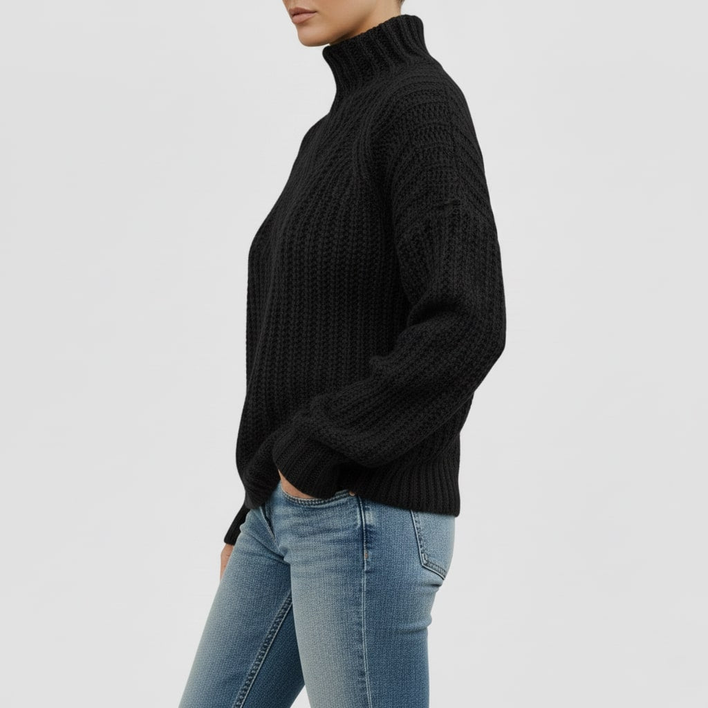 Camila Women’s Cable Knit Sweater – Cozy Pullover with Classic Textured Design