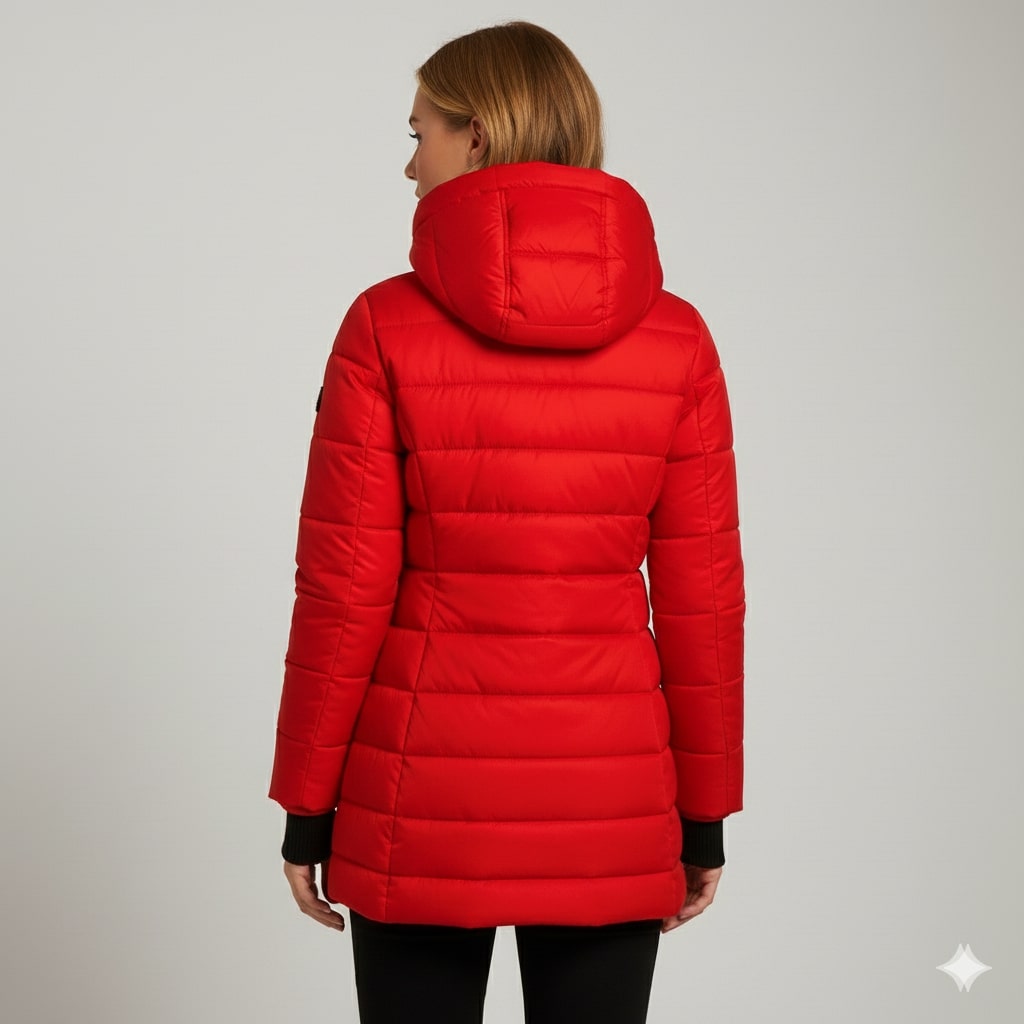 Agnieszka Women’s Puffer Jacket – Quilted Hooded Lightweight Winter Coat