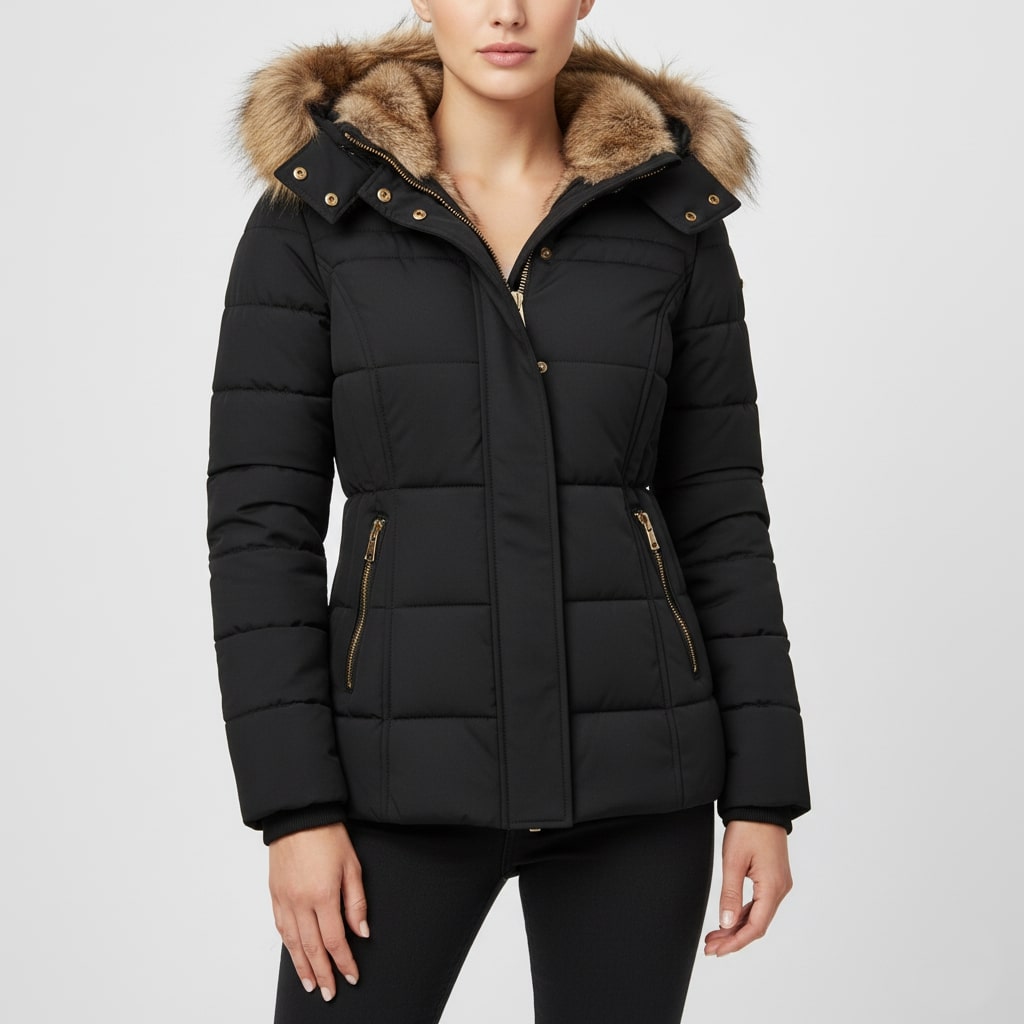 Victoria Women’s Winter Jacket – Insulated Zip-Up Hooded Jacket