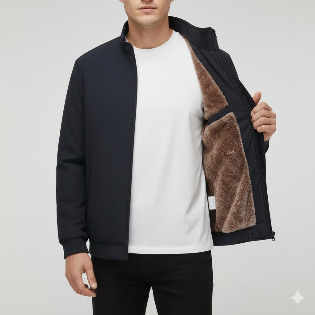 Cédric Men’s Waterproof Winter Jacket – Thermal Fleece Lining with Wind-Resistant Shell