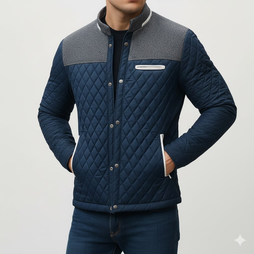 Gabriel Men’s Puffer Jacket – Lightweight Quilted Zip-Up Jacket