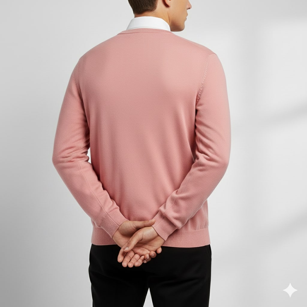 Onur Men’s Knit Sweater – Lightweight V-Neck Pullover