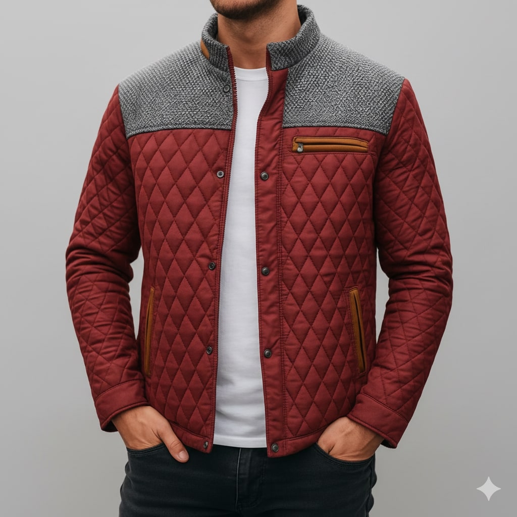 Gabriel Men’s Puffer Jacket – Lightweight Quilted Zip-Up Jacket