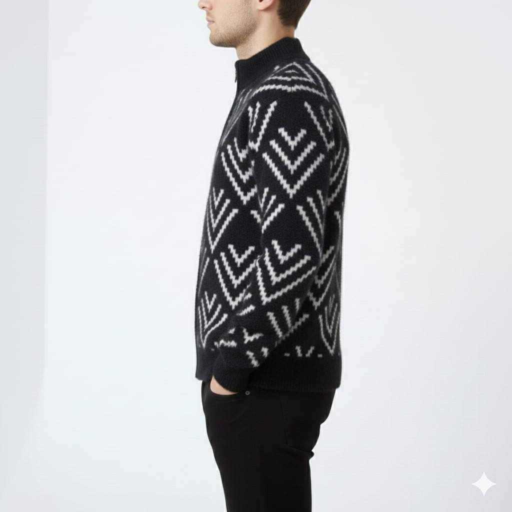 Rémi Men’s Knit Sweater – Plush Winter Pullover for Layered Warmth