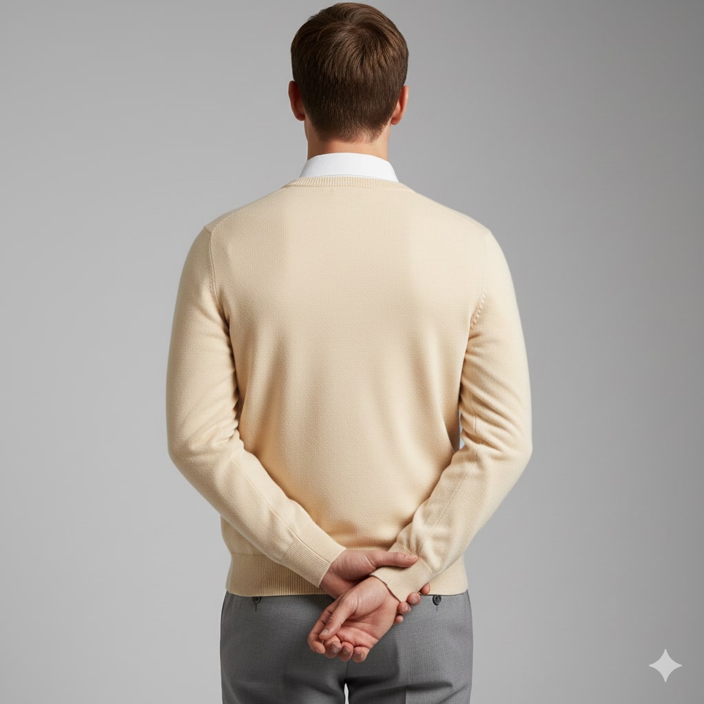 Onur Men’s Knit Sweater – Lightweight V-Neck Pullover