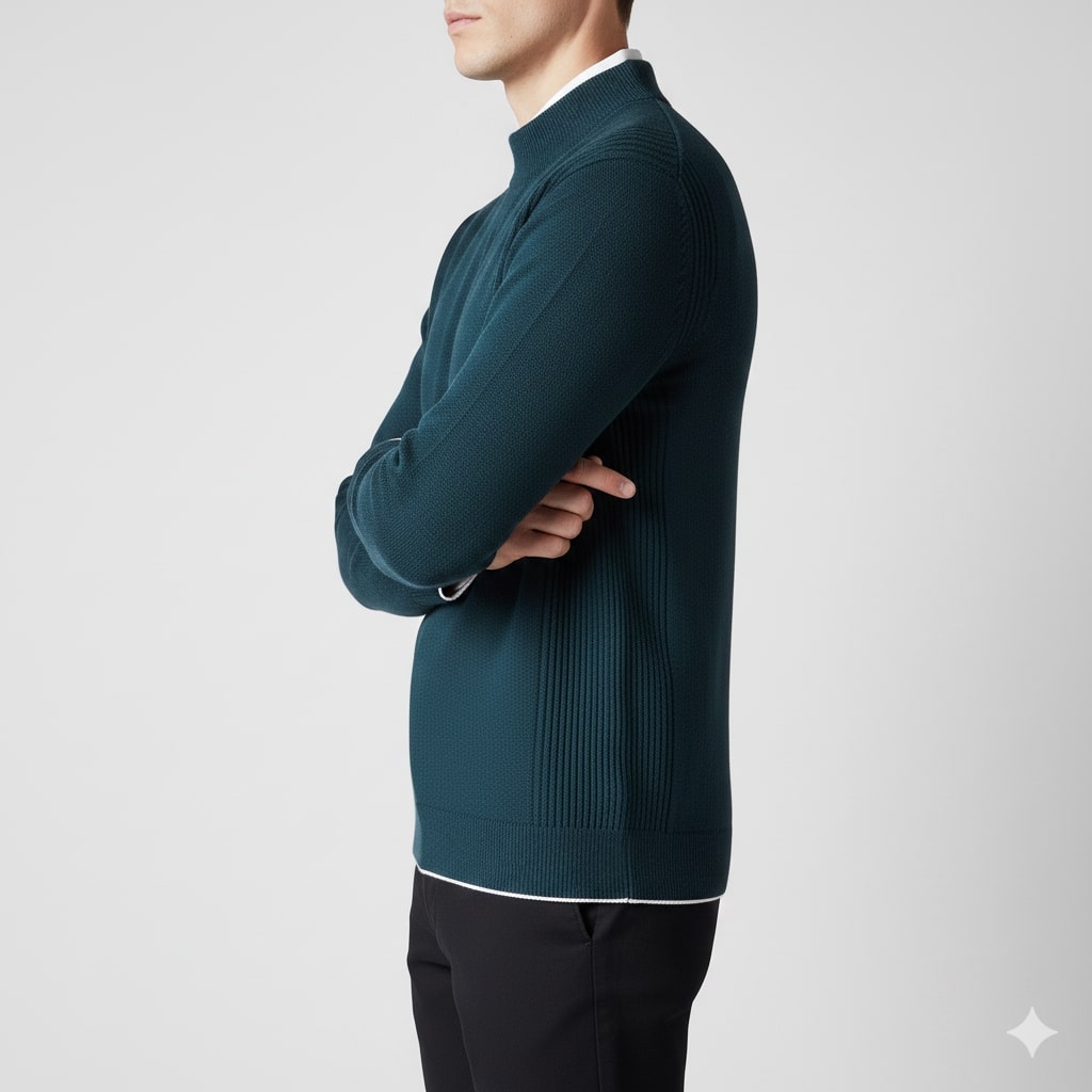 Thomas Men’s Knit Sweater – Soft Ribbed Crewneck Pullover