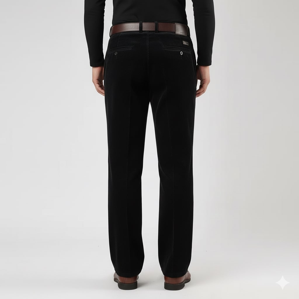 Omar Men’s Corduroy Trousers – Soft Cotton Corduroy Pants with Warm Structured Feel