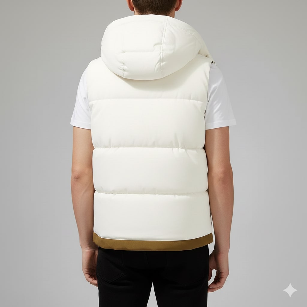 Matej Men’s Puffer Vest – Insulated Lightweight Outerwear with Detachable Hood