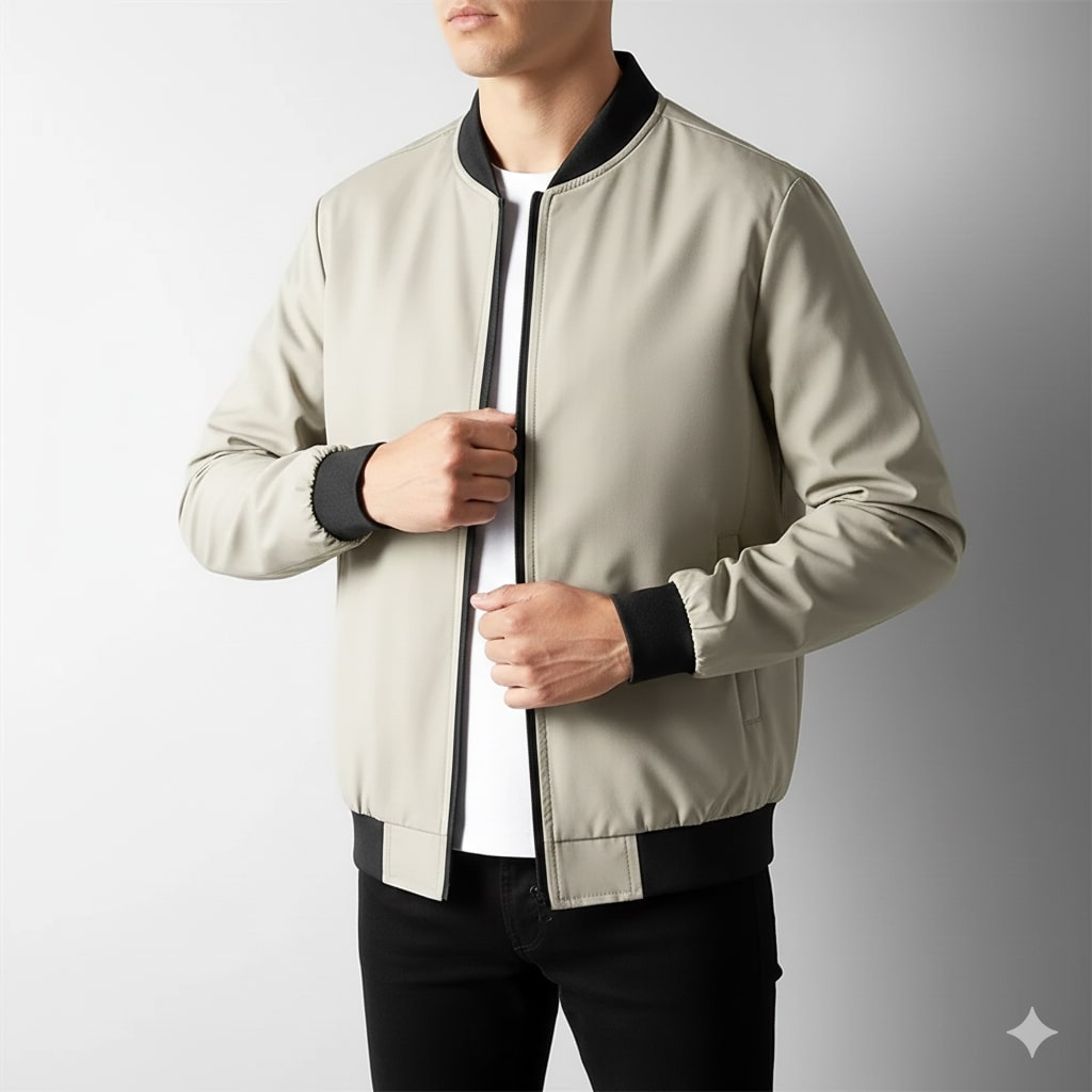 Arda Men’s Bomber Jacket – Wind-Resistant Softshell Lightweight Jacket