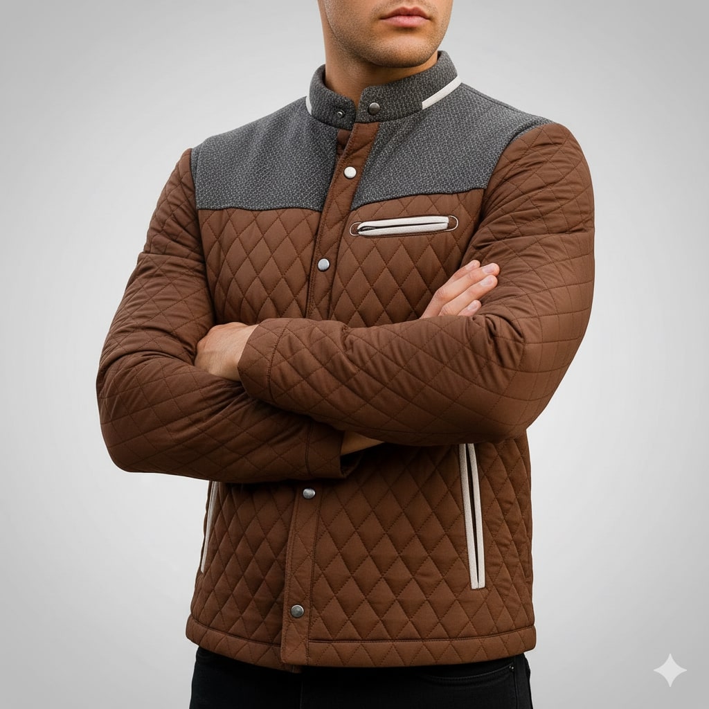 Gabriel Men’s Puffer Jacket – Lightweight Quilted Zip-Up Jacket