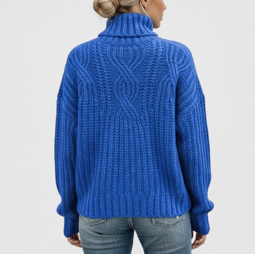 Camila Women’s Cable Knit Sweater – Cozy Pullover with Classic Textured Design