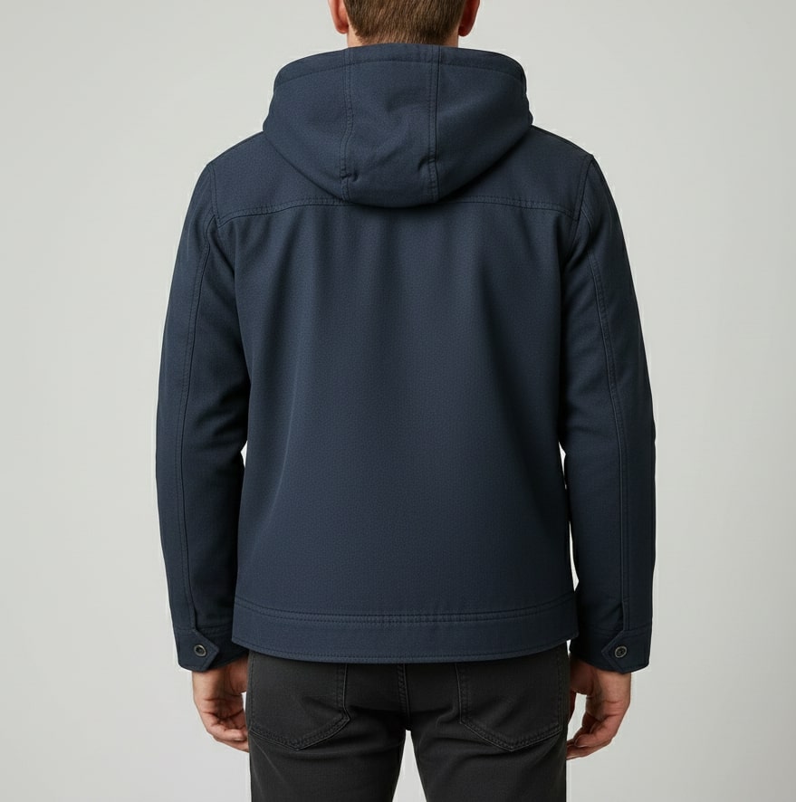 Arthur Men’s Hooded Jacket – Lightweight Windbreaker Jacket with Fleece Lining