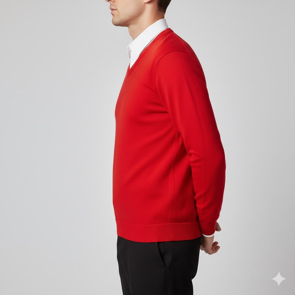 Onur Men’s Knit Sweater – Lightweight V-Neck Pullover