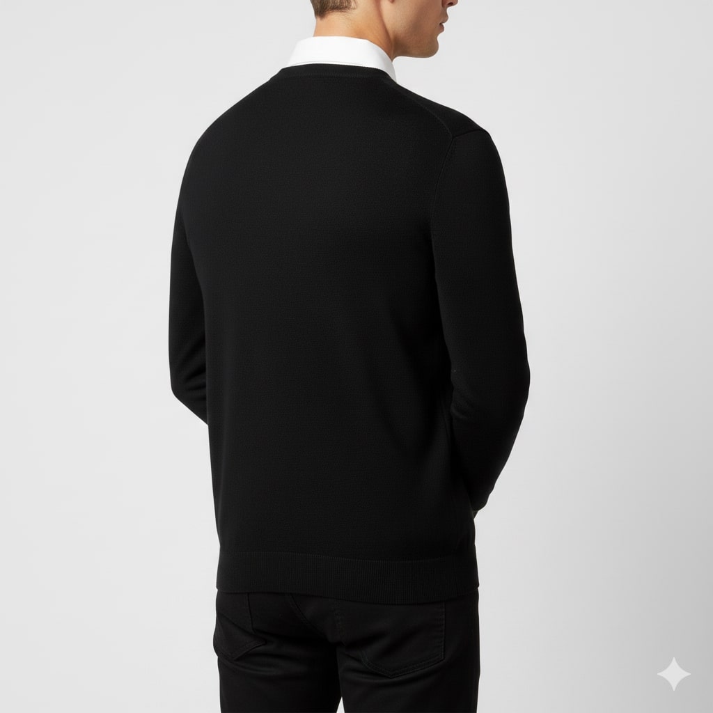 Onur Men’s Knit Sweater – Lightweight V-Neck Pullover