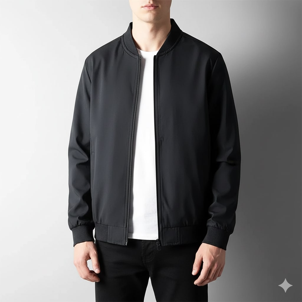 Arda Men’s Bomber Jacket – Wind-Resistant Softshell Lightweight Jacket