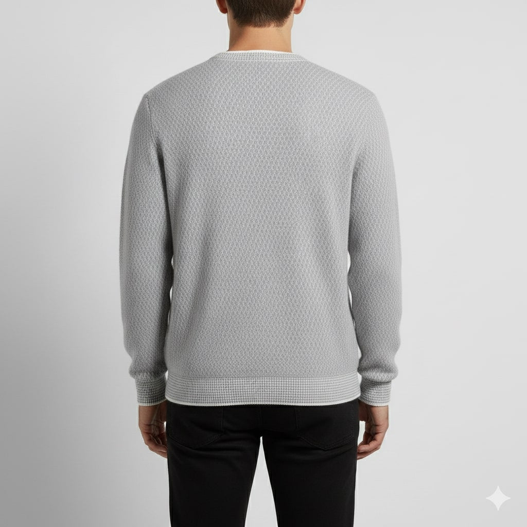 Gavin Men’s Knit Sweater – Soft Ribbed Crewneck Pullover