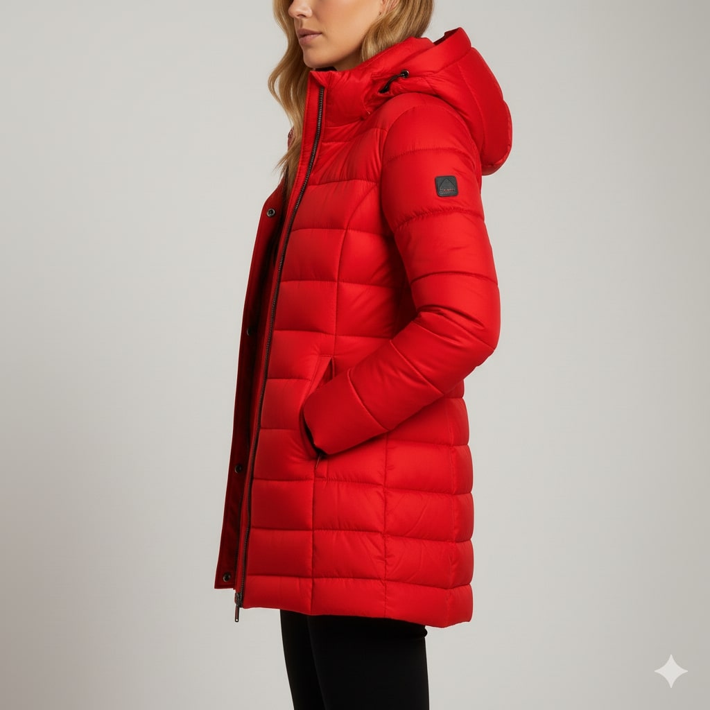 Agnieszka Women’s Puffer Jacket – Quilted Hooded Lightweight Winter Coat