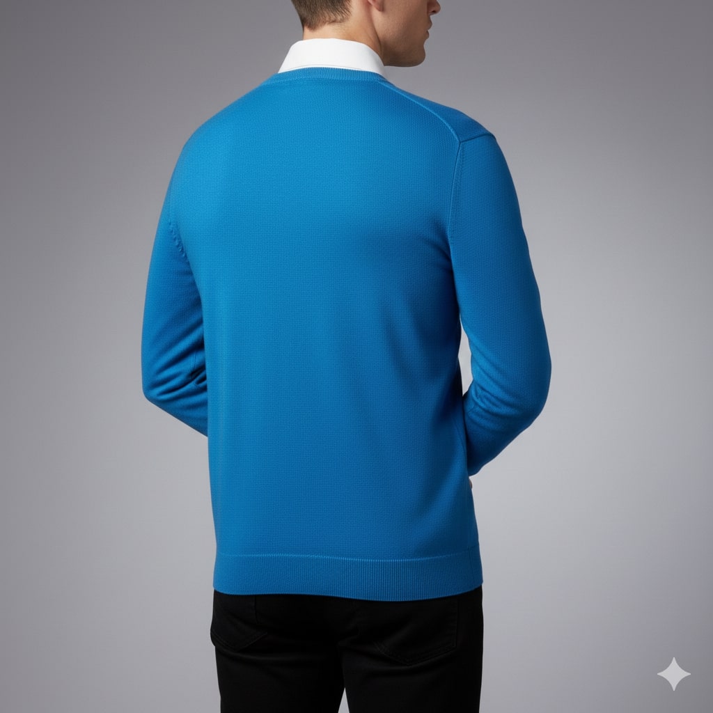 Onur Men’s Knit Sweater – Lightweight V-Neck Pullover