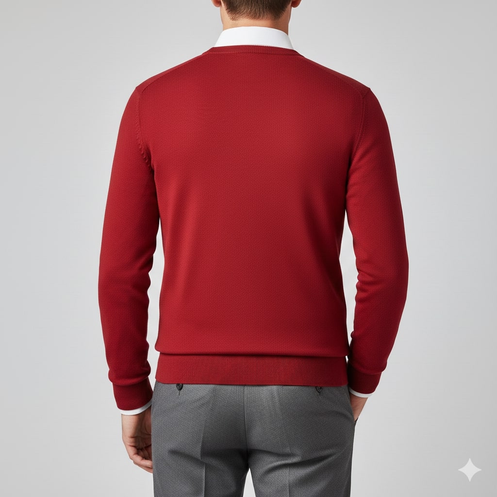 Onur Men’s Knit Sweater – Lightweight V-Neck Pullover