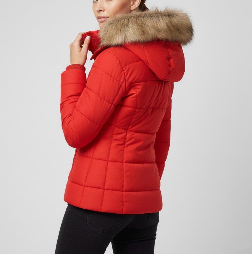 Victoria Women’s Winter Jacket – Insulated Zip-Up Hooded Jacket