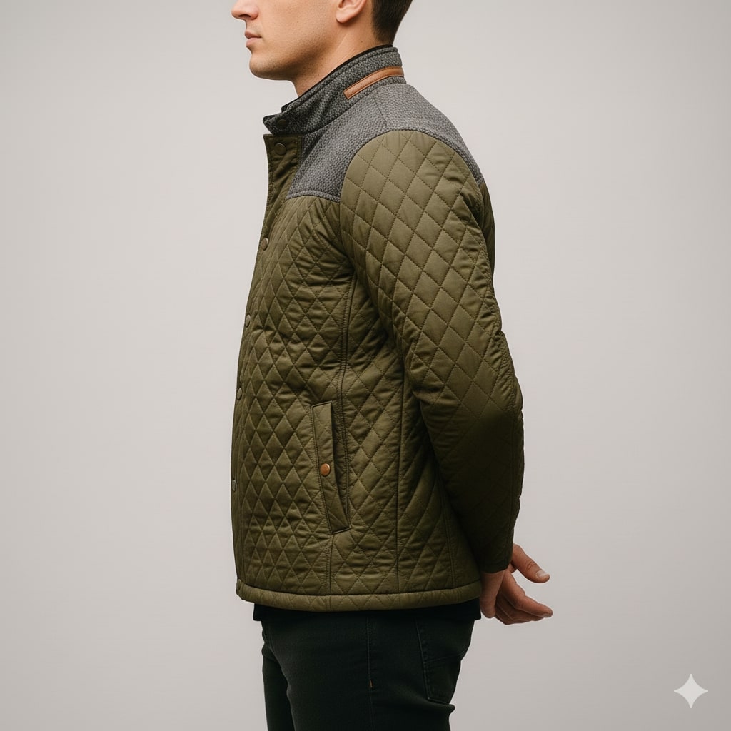 Gabriel Men’s Puffer Jacket – Lightweight Quilted Zip-Up Jacket