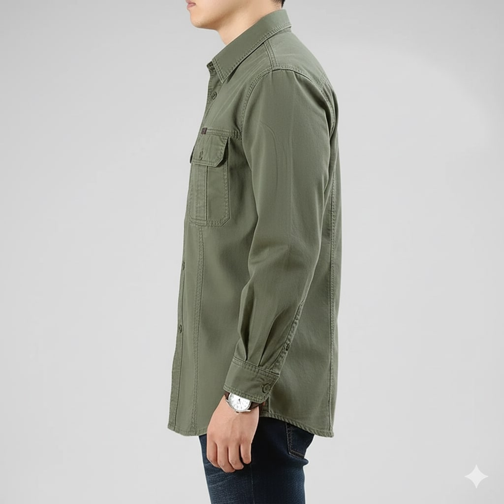 Boris Men’s Long Sleeve Shirt – Durable Cotton Shirt for Everyday Adventures