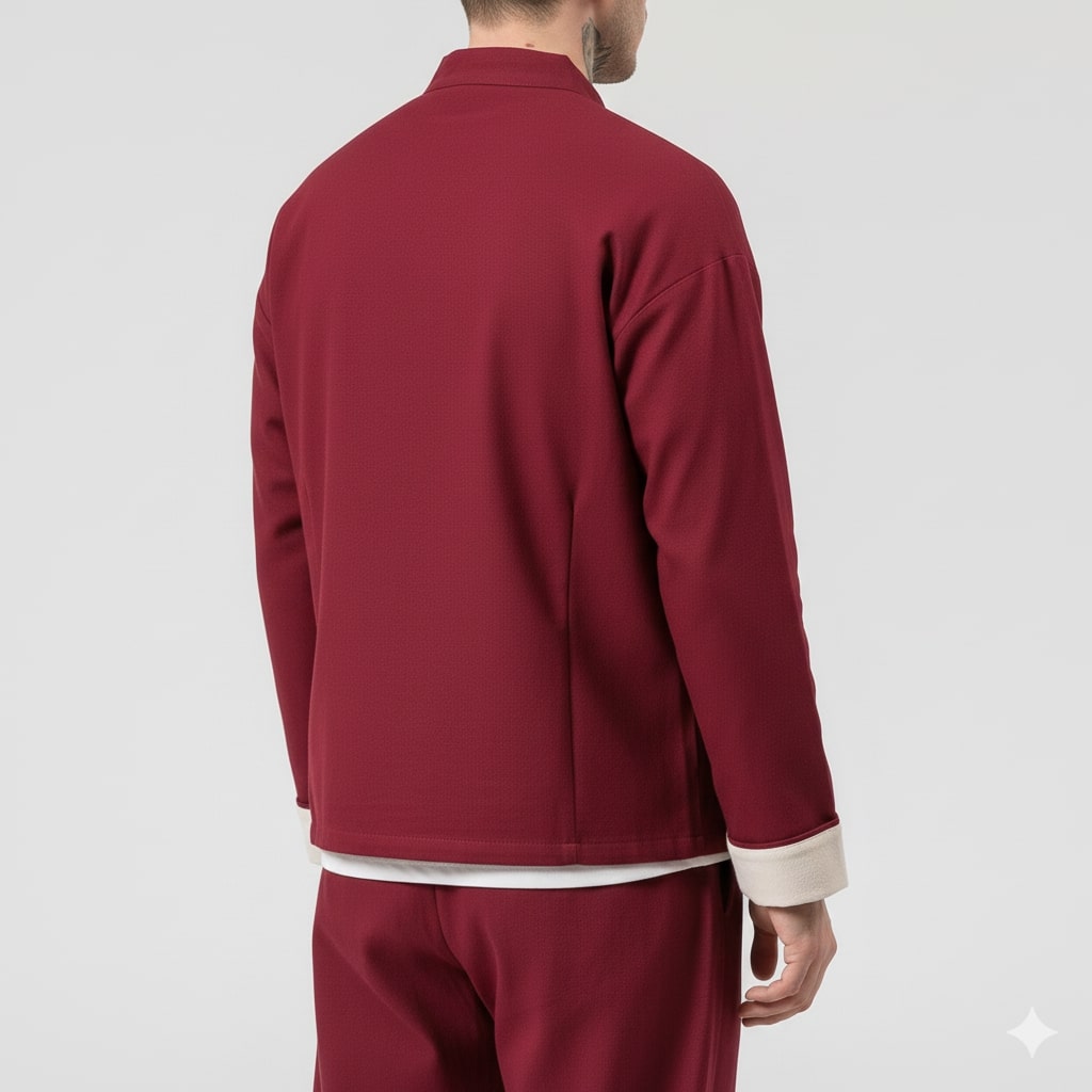 Axel Men’s Lightweight Jacket – Soft Cotton Jacket with Knot-Button Closure