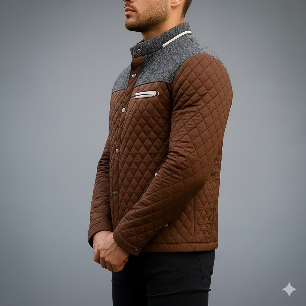 Gabriel Men’s Puffer Jacket – Lightweight Quilted Zip-Up Jacket