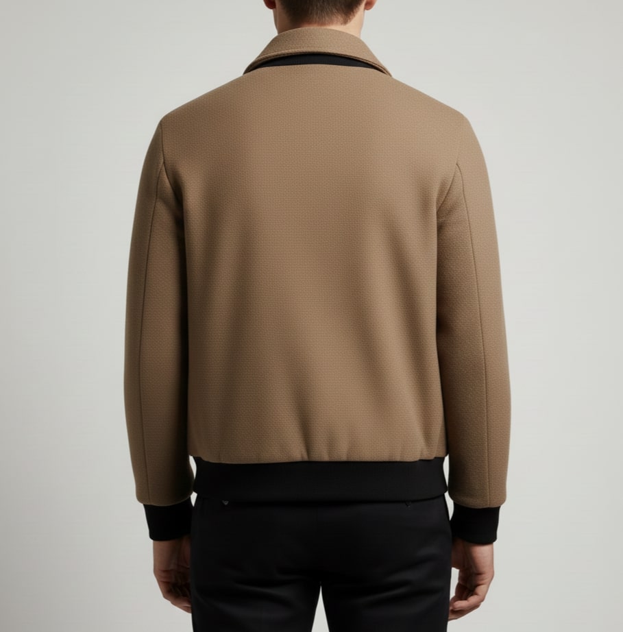 Aurelien Men’s Fleece Jacket – Weatherproof Jacket with Textured Finish