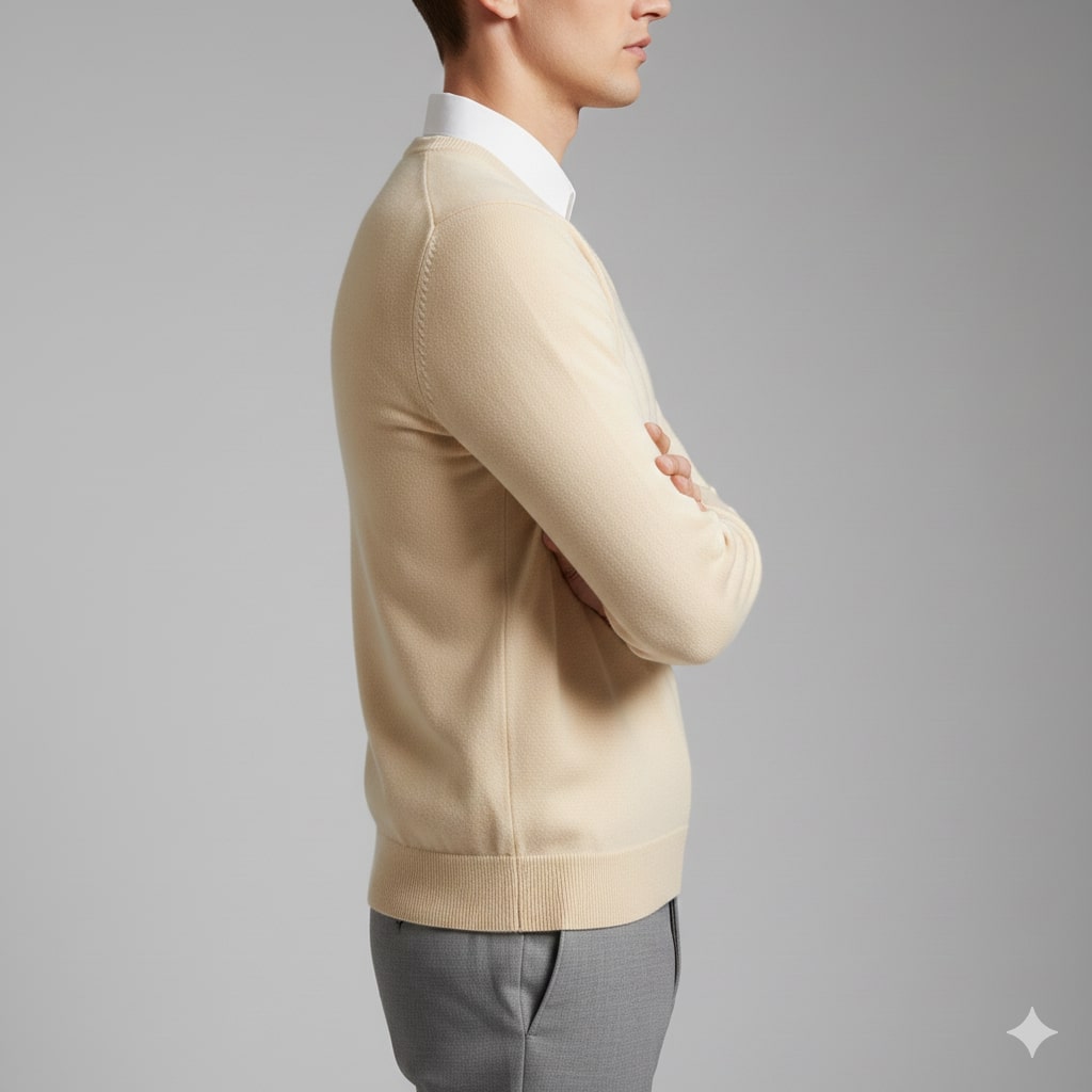 Onur Men’s Knit Sweater – Lightweight V-Neck Pullover