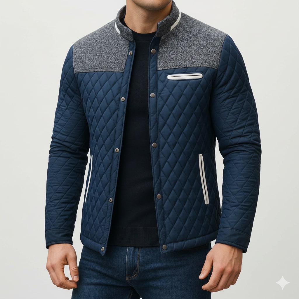 Gabriel Men’s Puffer Jacket – Lightweight Quilted Zip-Up Jacket