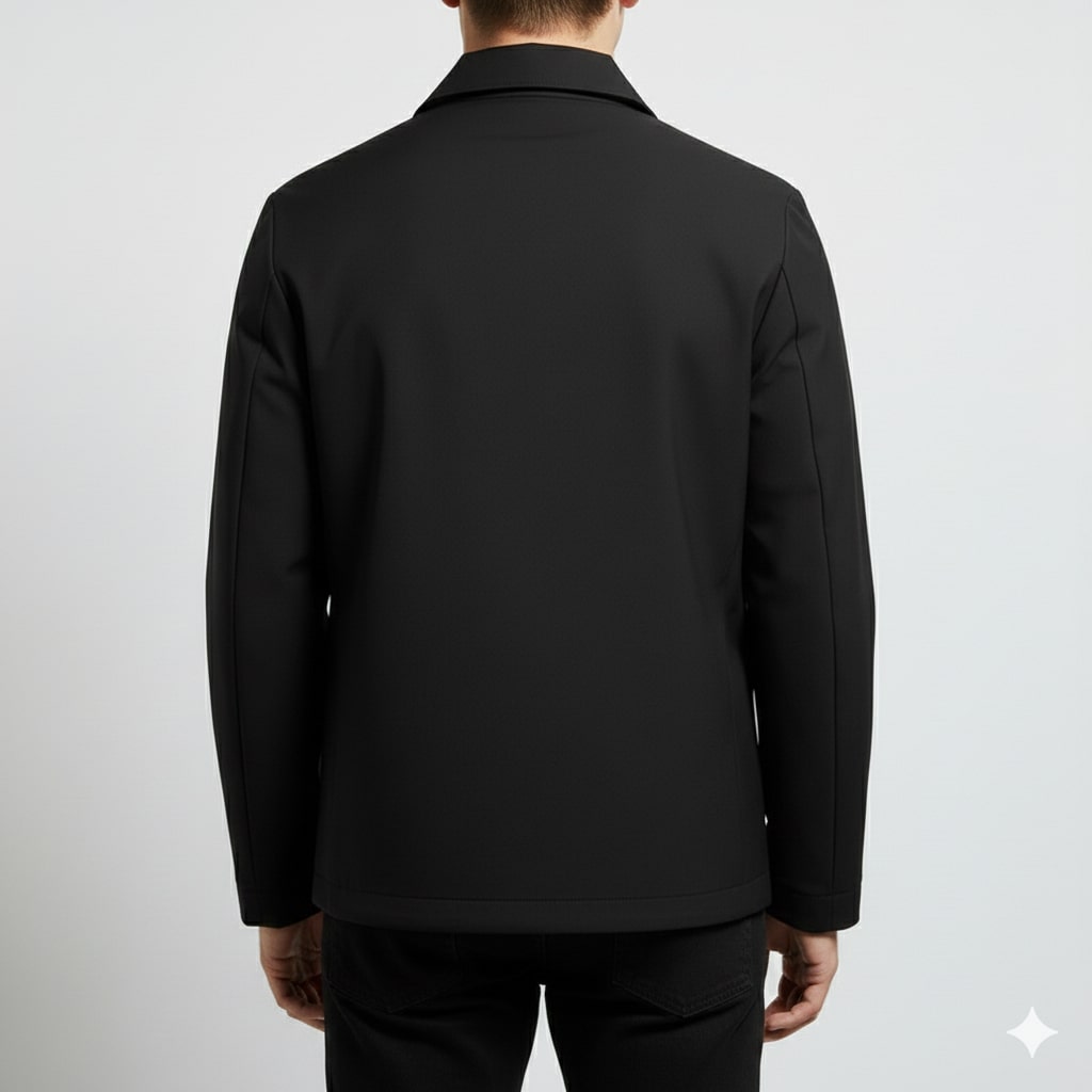 Oscar Men’s Lightweight Jacket – Wrinkle-Free Soft Silk Blend with Sleek Lapel Design