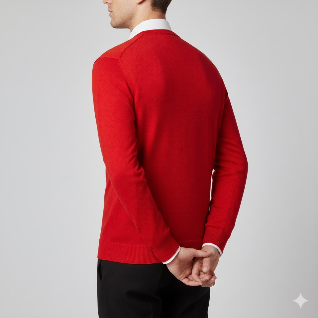 Onur Men’s Knit Sweater – Lightweight V-Neck Pullover
