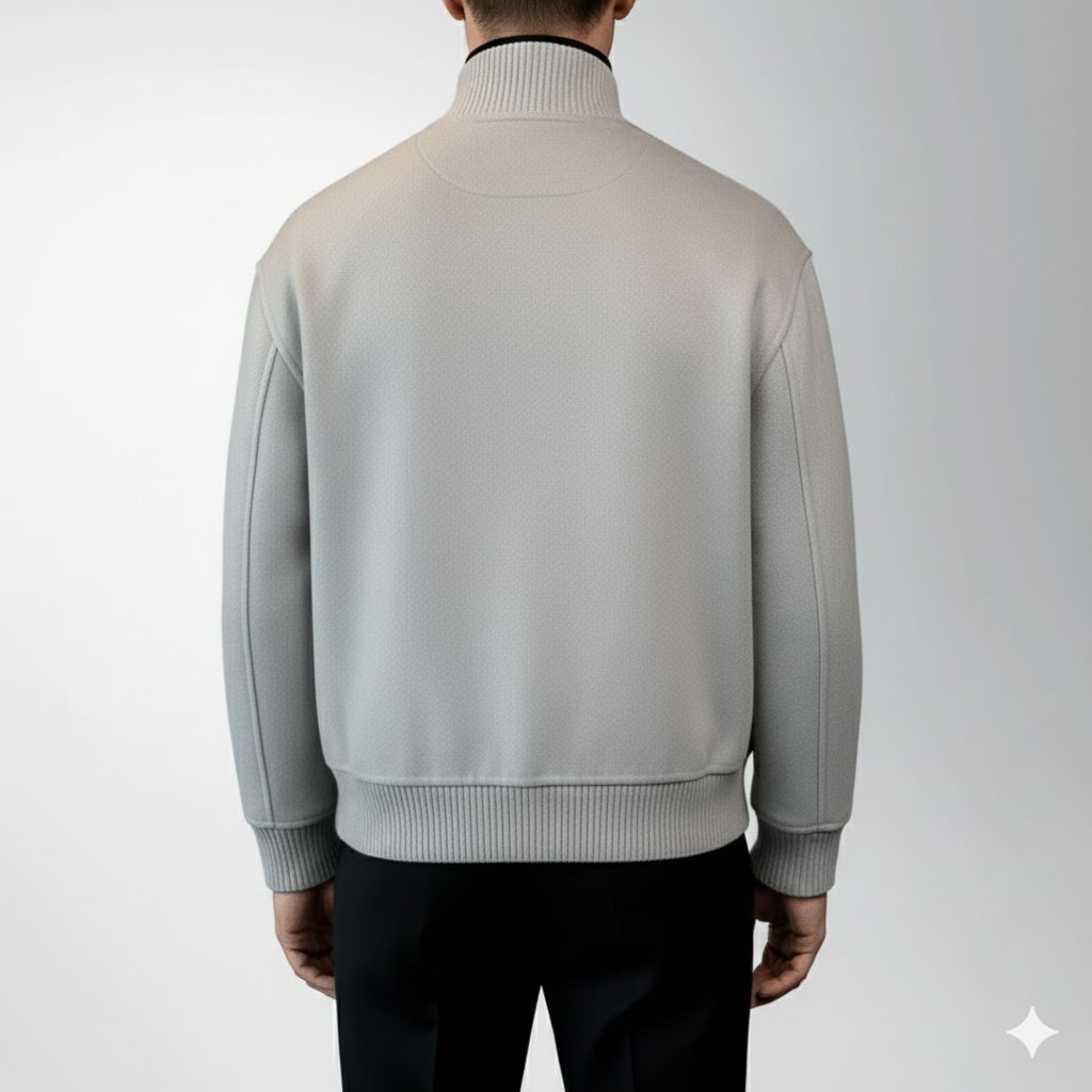 Dimitri Men's Wool Jacket – Structured Lightweight Jacket with Sharp Minimal Silhouette