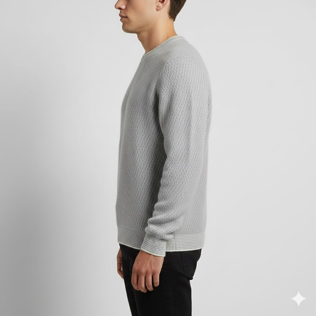 Gavin Men’s Knit Sweater – Soft Ribbed Crewneck Pullover