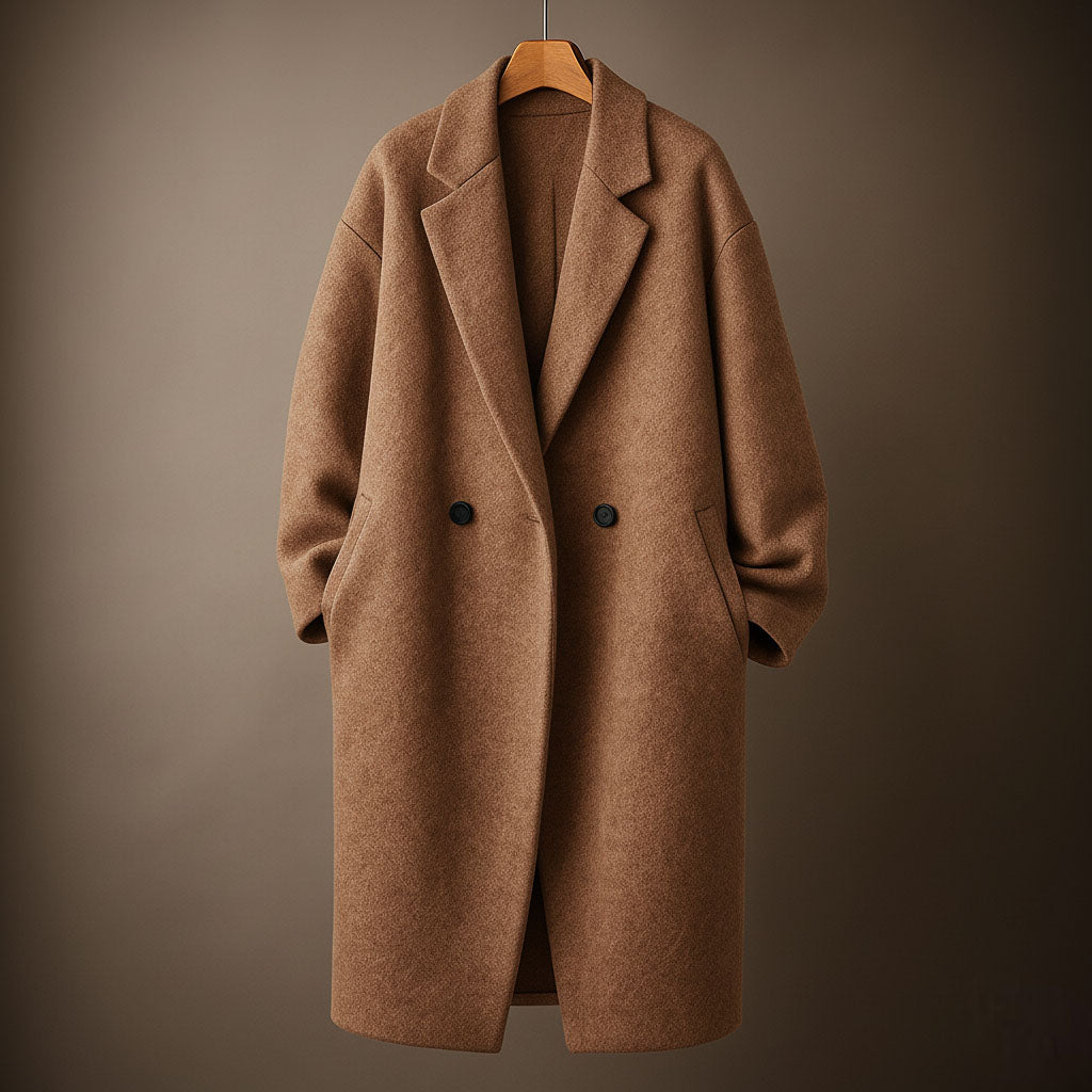 Miriam Women’s Wool Overcoat – Double-Breasted Winter Coat