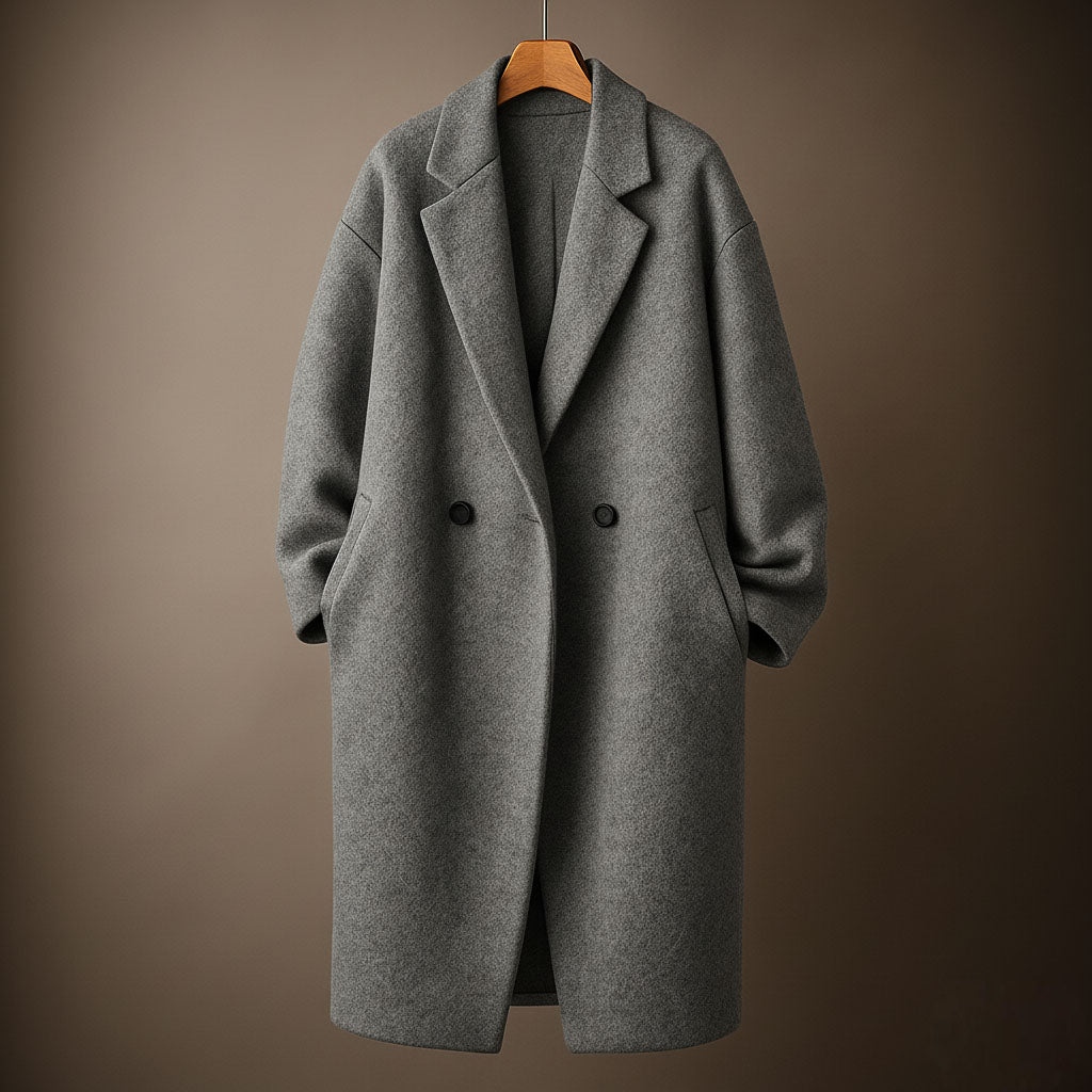 Miriam Women’s Wool Overcoat – Double-Breasted Winter Coat