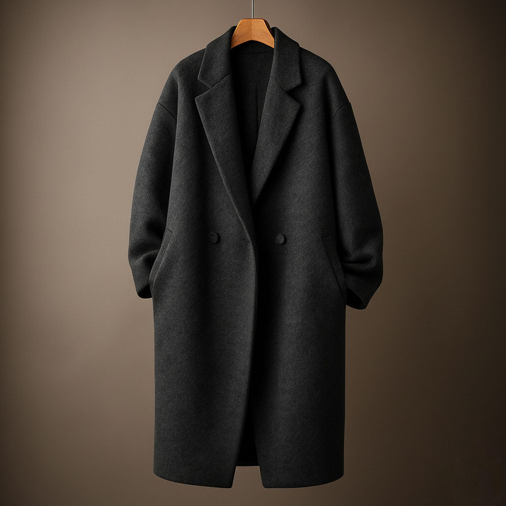 Miriam Women’s Wool Overcoat – Double-Breasted Winter Coat