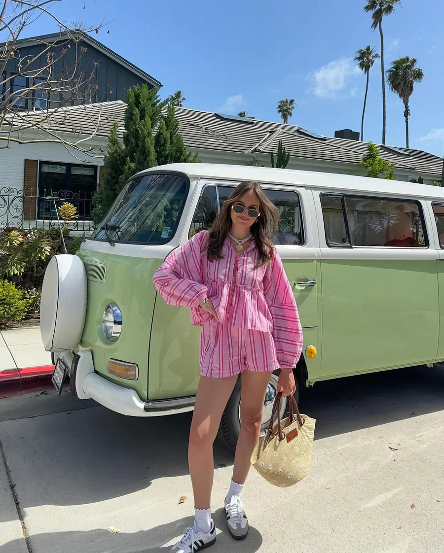 Tess | Elegant Summer Striped Set