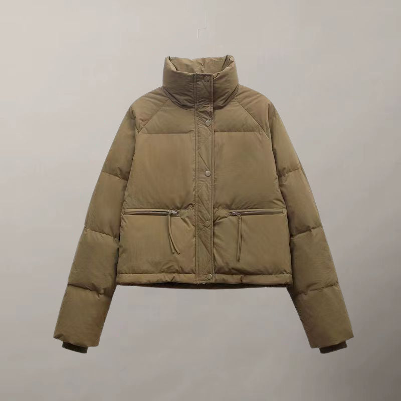 Jasmijn Women’s Cotton Winter Jacket – Thickened Cropped Design