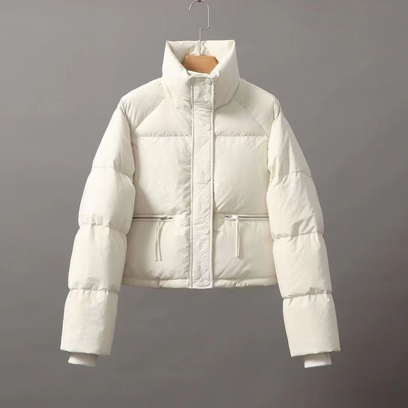 Jasmijn Women’s Cotton Winter Jacket – Thickened Cropped Design