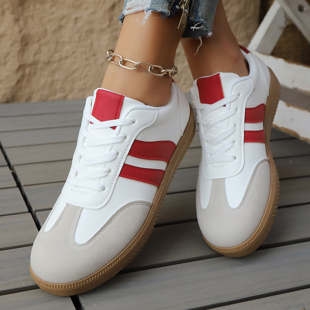 Eva Women's Trainer - Retro-inspired Lightweight Leather & Suede Sneakers