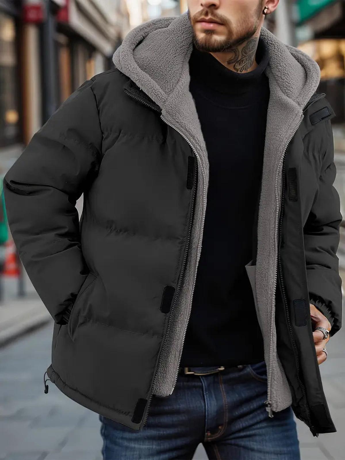 Youssef | Men’s Hooded Zip Front Winter Jacket