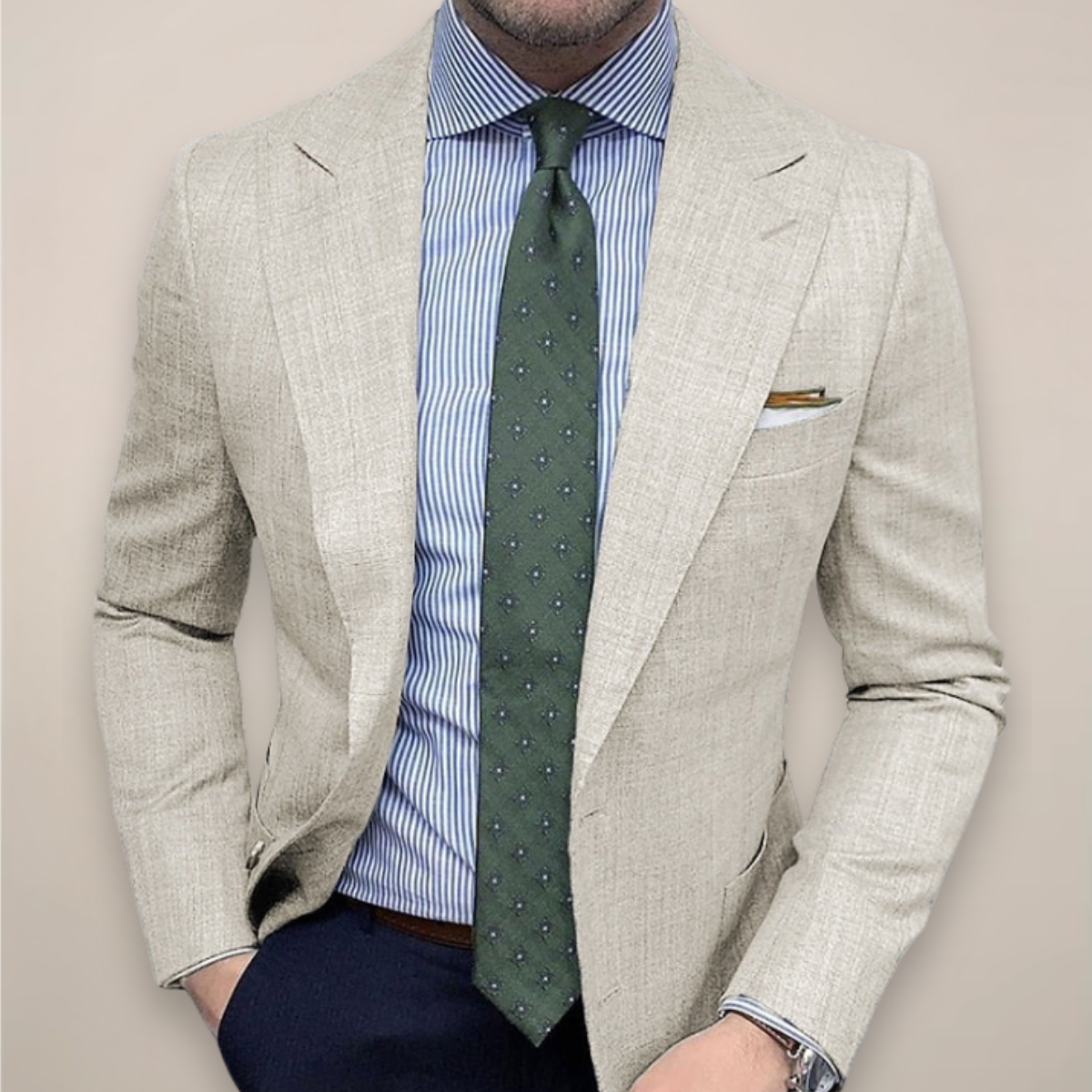 Dario | Men’s Spring Textured Tailored Blazer Jacket