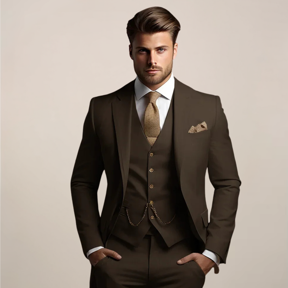 Romain | Men’s Spring Formal Three-Piece Suit