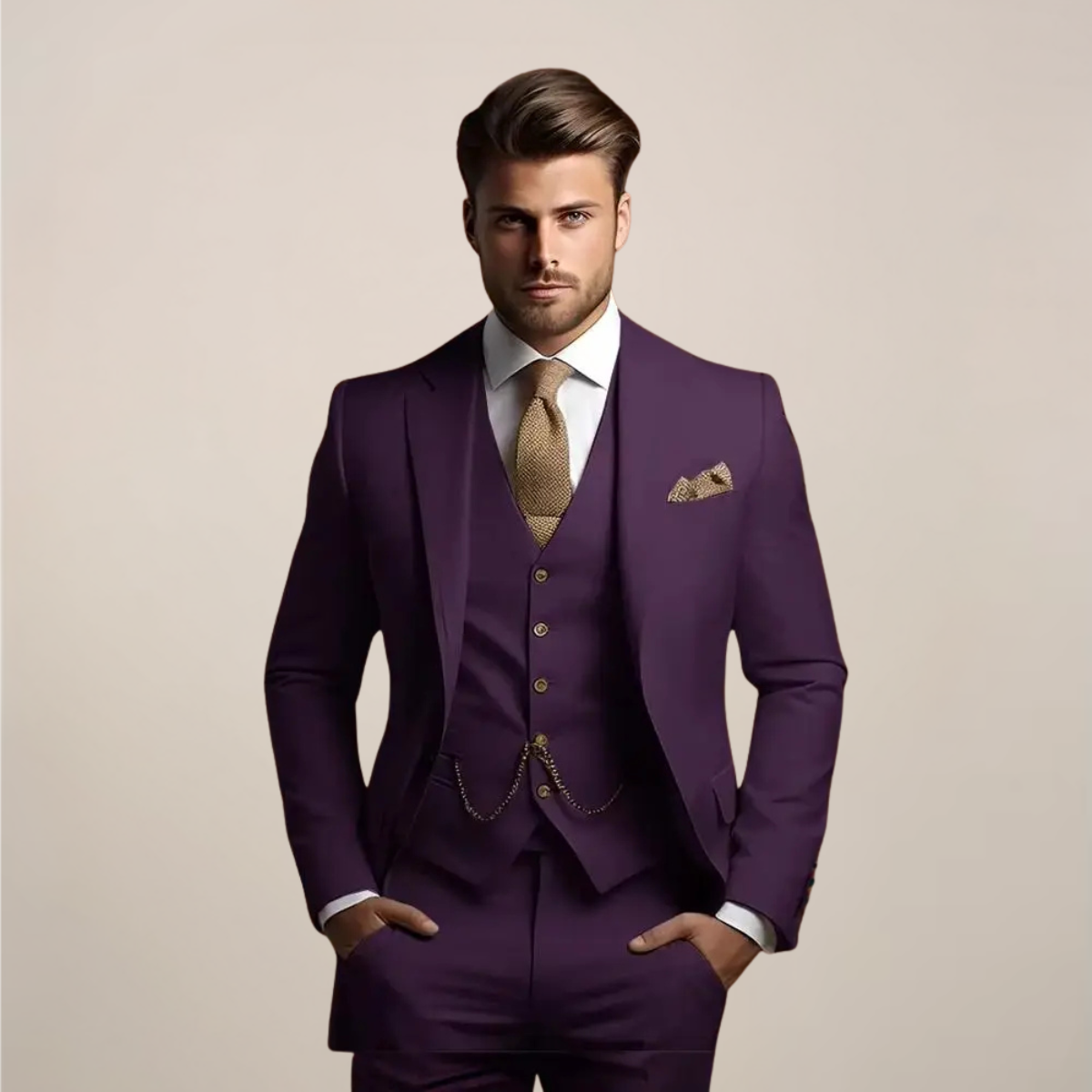 Romain | Men’s Spring Formal Three-Piece Suit