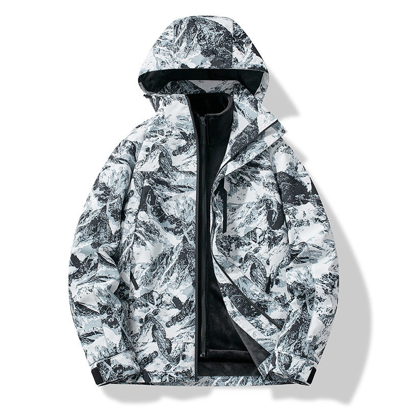 Youssef | Men’s Mountain Print Ski Jacket