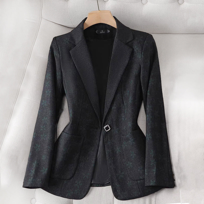 Beatrice | Women's Blazer with Grid Pattern