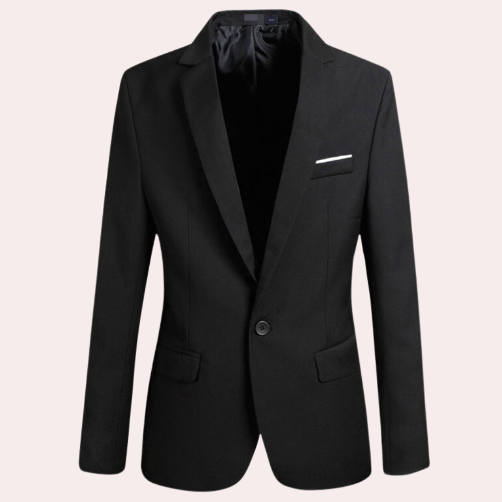Kerem | Men’s One-Button Tailored Formal Blazer