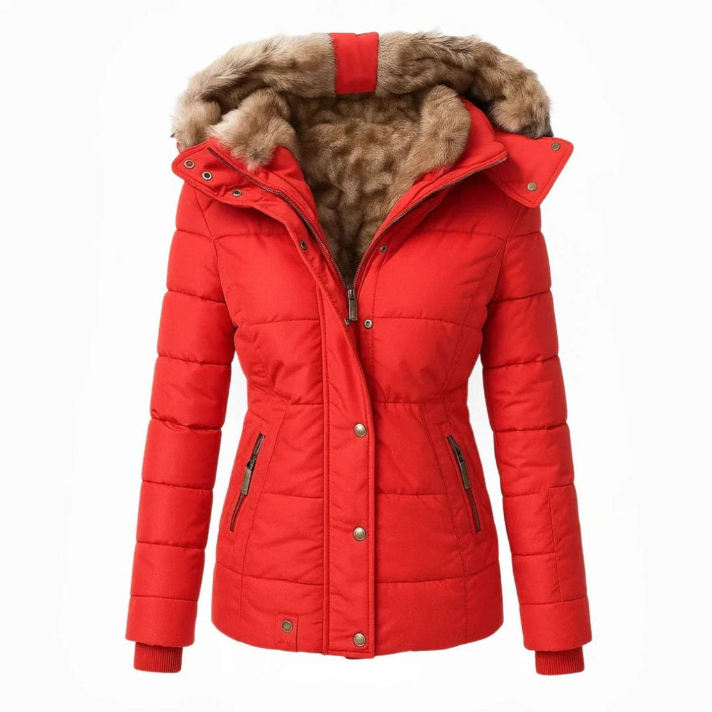 Victoria Women’s Winter Jacket – Insulated Zip-Up Hooded Jacket